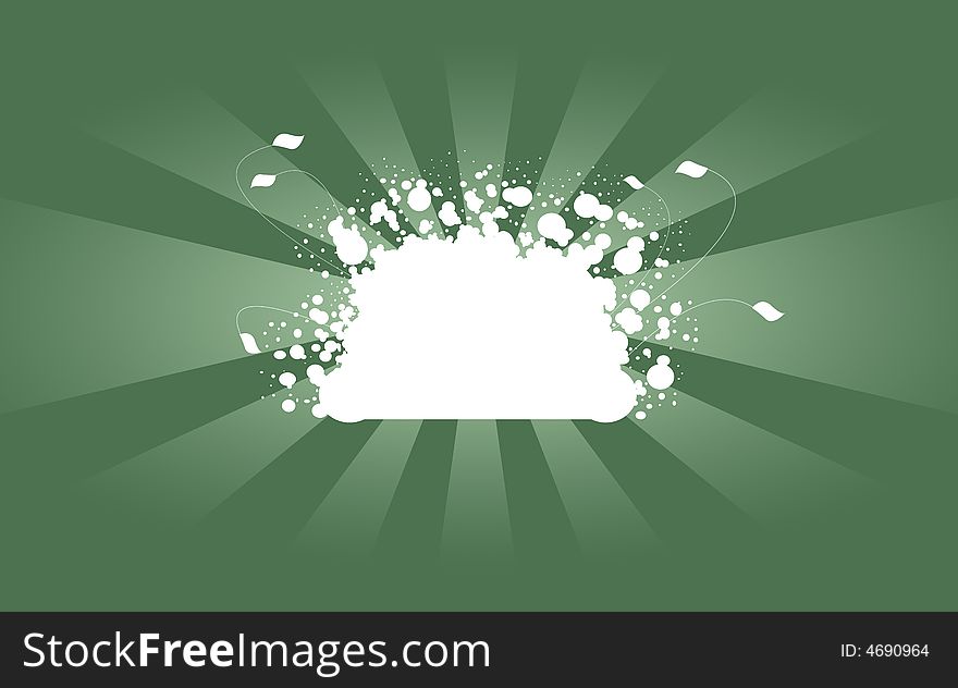Grunge green background with copy space vector. Grunge green background with copy space vector