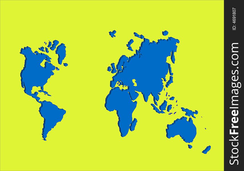 World Map 3d