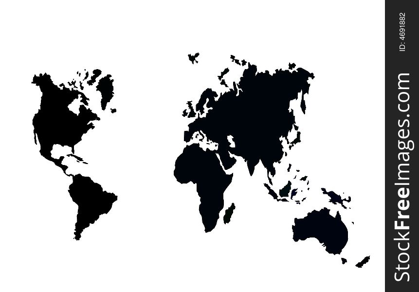 This is the illustration of world map