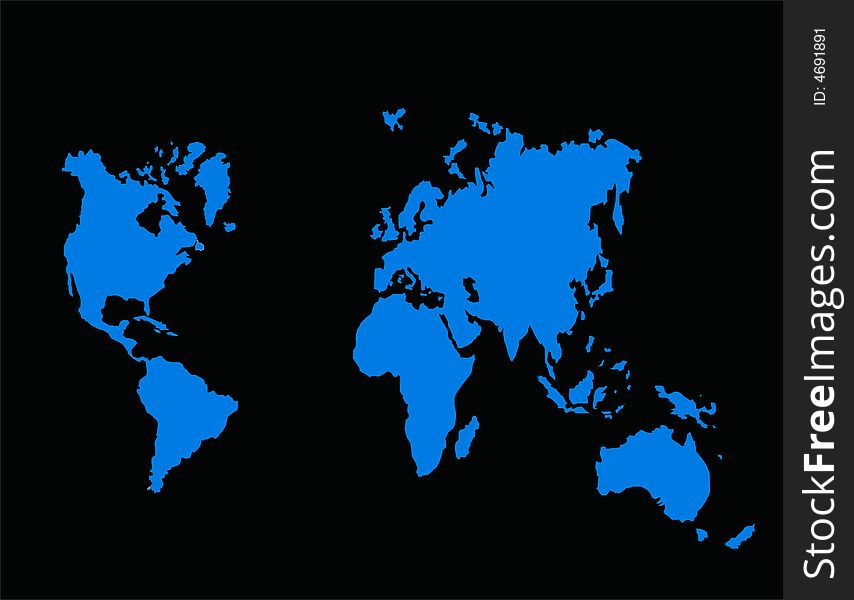 This is the  illustration of world map