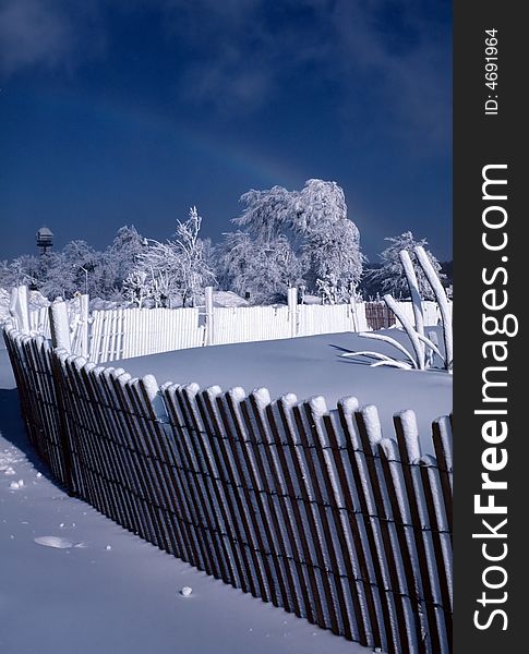 If the fence wasn't going to keep you out the snow will. If the fence wasn't going to keep you out the snow will