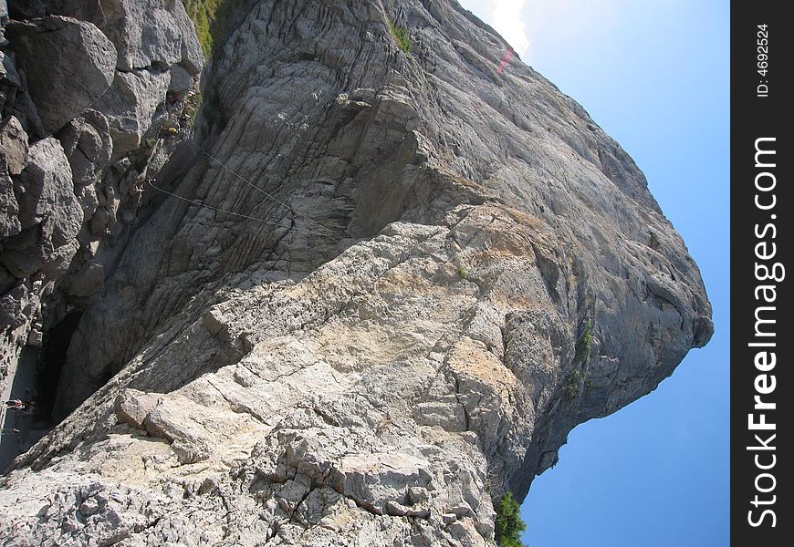 Landscape with a rock, recorded in Crimea, Black sea. Landscape with a rock, recorded in Crimea, Black sea.