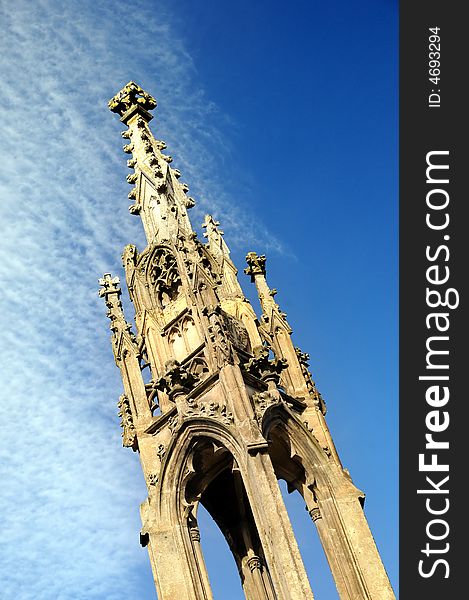 Details of an old tower. Baroque style. Details of an old tower. Baroque style