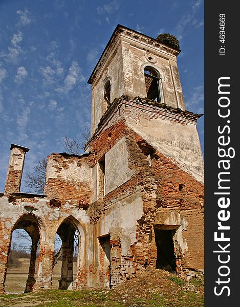 Ruins of an old castle, in north Lithuania. Ruins of an old castle, in north Lithuania