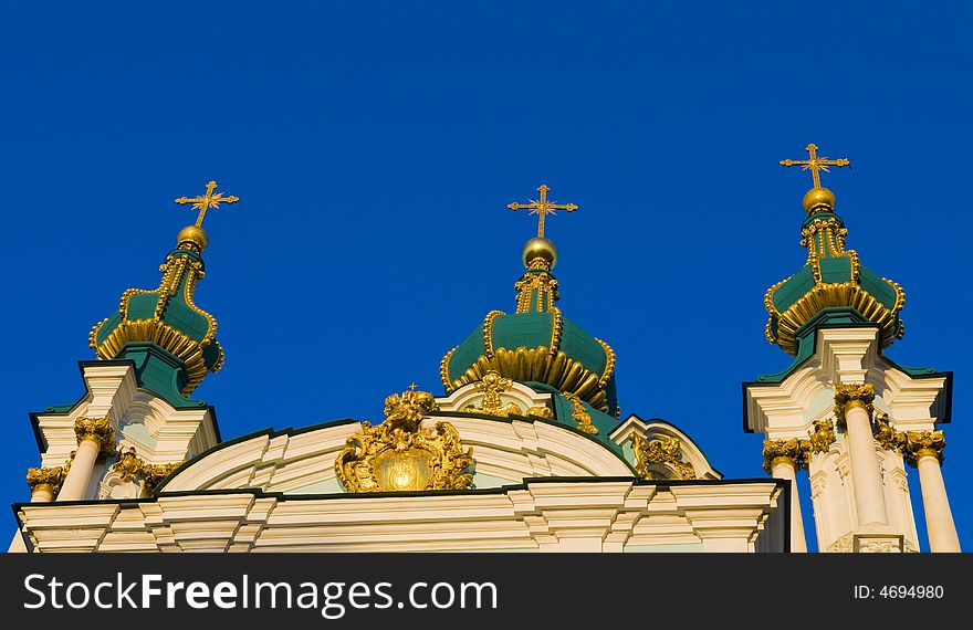 St. Andrew's Cathedral in Kiev tha capital of Ukraine