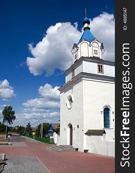 Little church in the small town. Little church in the small town