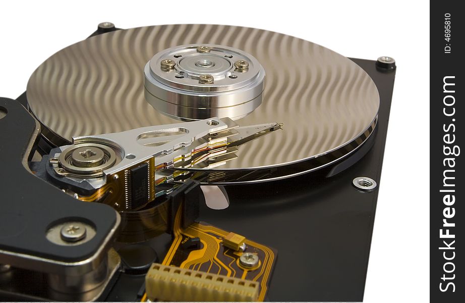 Opened Hard Disk Drive