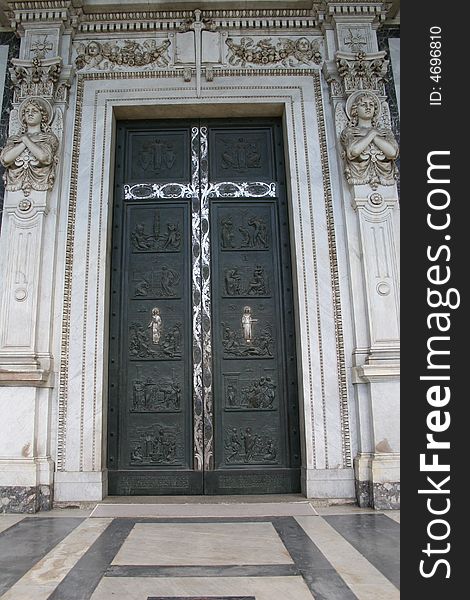 Door at St. paul's Basilca. Rome, Italy. Door at St. paul's Basilca. Rome, Italy.