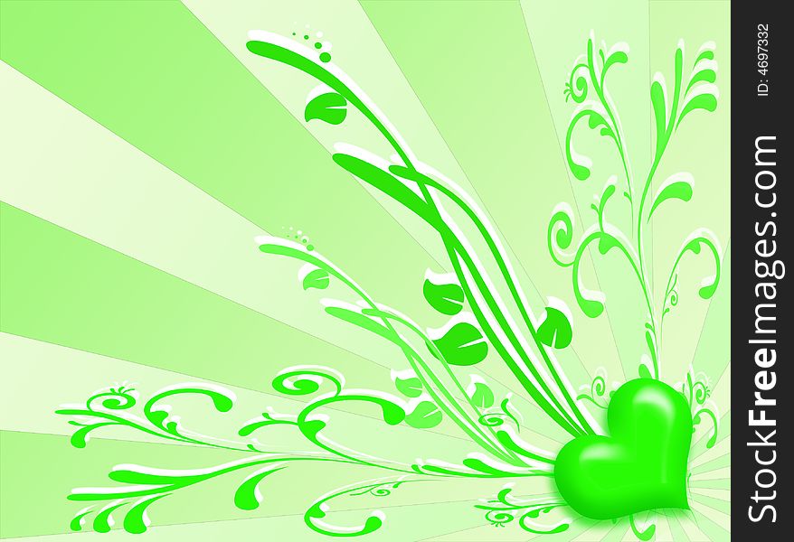 Spring colors background with floral decoration