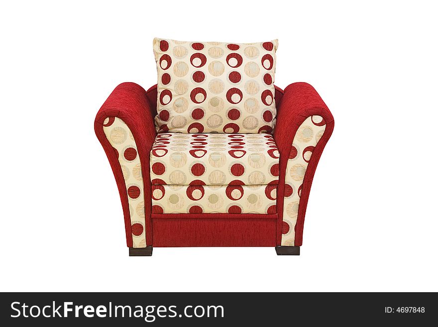 A armchair isolated on a white background with clipping path