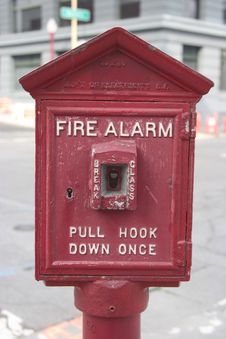 City Fire Alarm Stock Photography