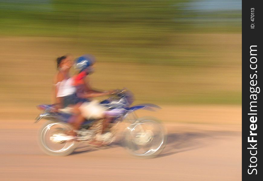 Blurred Motorcycle