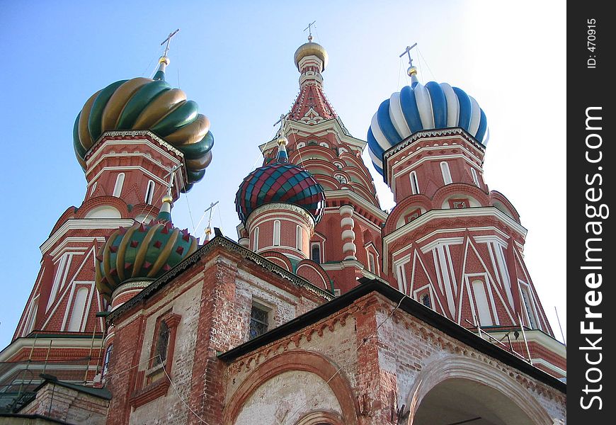 Moscow. St. Basil Cathedral on a Red square.