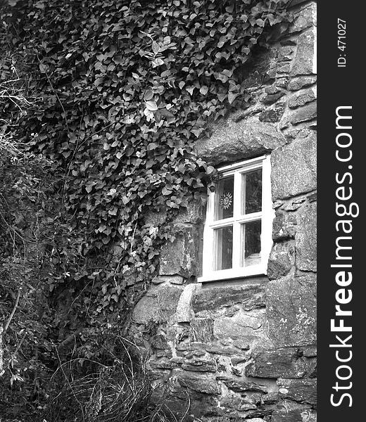 Gable end of Cottage at Cottown of Bagownie, Aberdeen. Gable end of Cottage at Cottown of Bagownie, Aberdeen