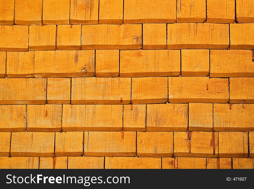 Textures – Wooden Façade (Orange)