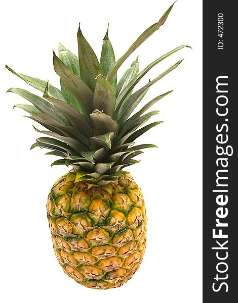 Pineapple against white. File contains clipping path. Pineapple against white. File contains clipping path.