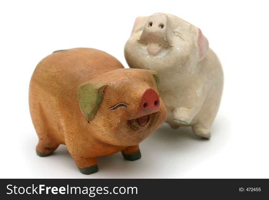 Wooden Pigs