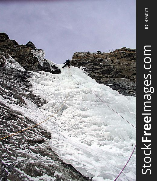 Ice climber, Banff Canada. Ice climber, Banff Canada