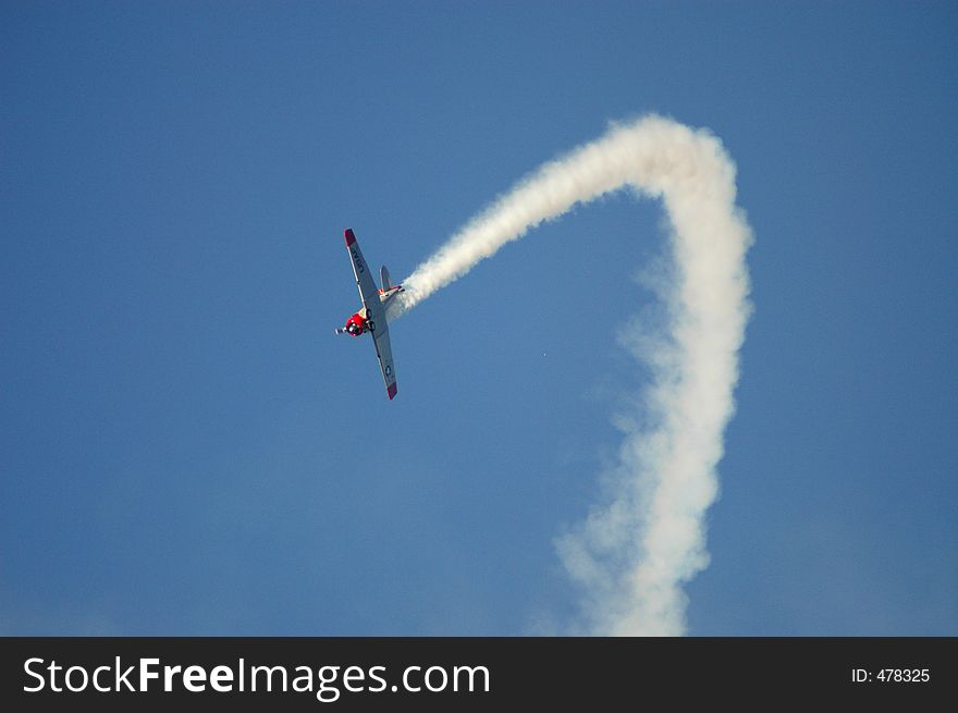 Plane With Smoke