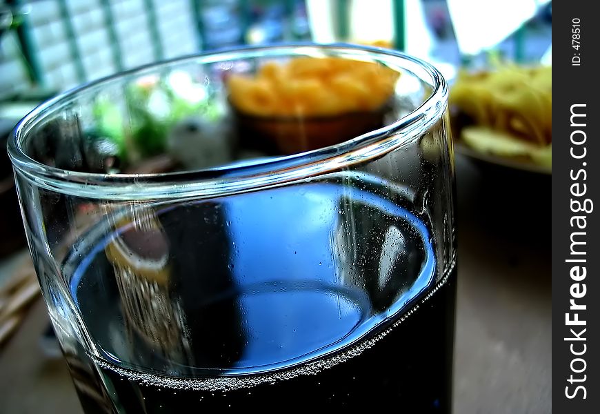 Glass of cola. Glass of cola