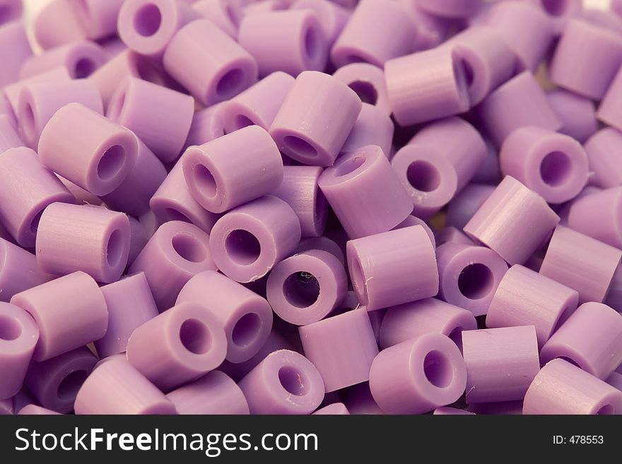 Purple Plastic Beads