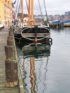Traditional Wooden Tall Sailboat Stock Photography Traditional Wooden Tall Sailboat Stock Photography