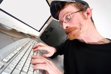 Mad Programmer Stock Photography