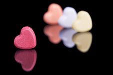 Candy Hearts Stock Image