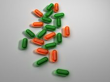 Green And Red Pills Stock Photos Green And Red Pills Stock Photos