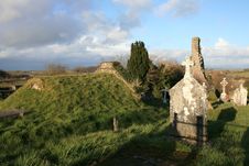 Irish Cemetery Ruins Stock Images