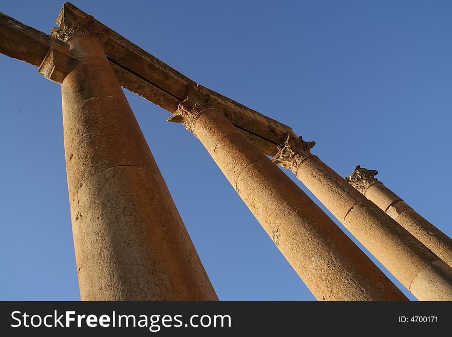 Cardo columns in Jerash, Jordan