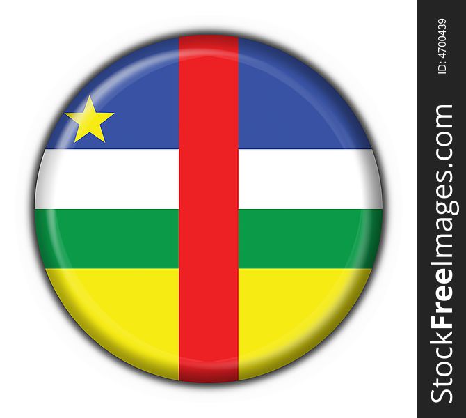 Central African Republic Flag Round Shape