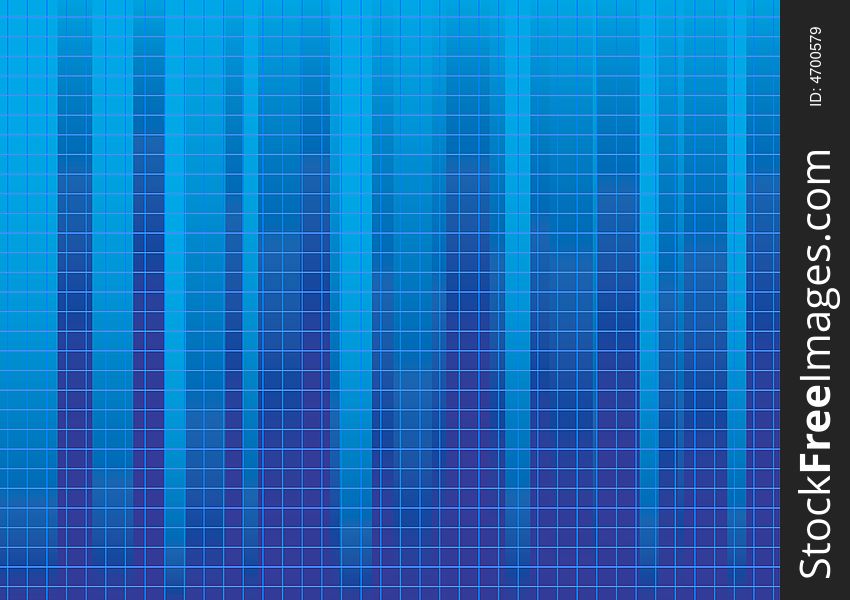 Blue striped background, vector illustration