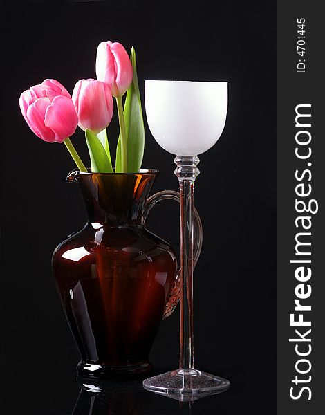 Tulips in the vase