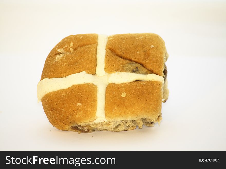 Hot cross bun a cake for easter