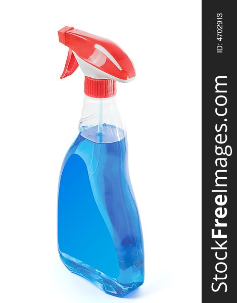 Spray bottle with blank label