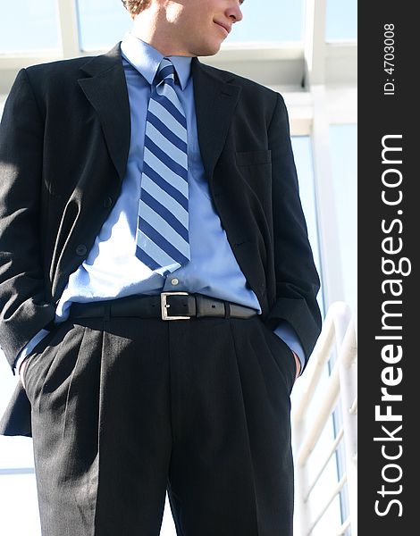 Single Businessman Smiling