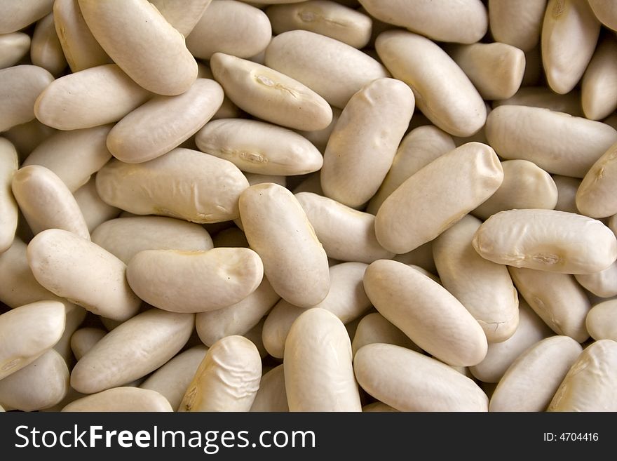 Lots of white broad beans. Lots of white broad beans