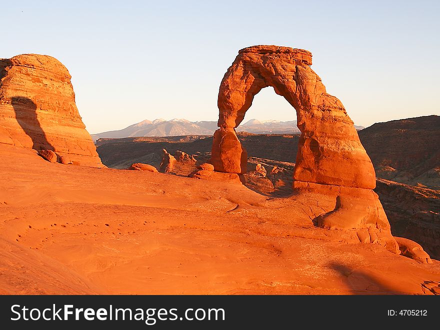 View of delicates arch in arches NP