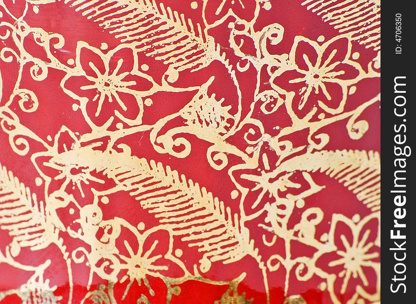 Red and gold patterned background