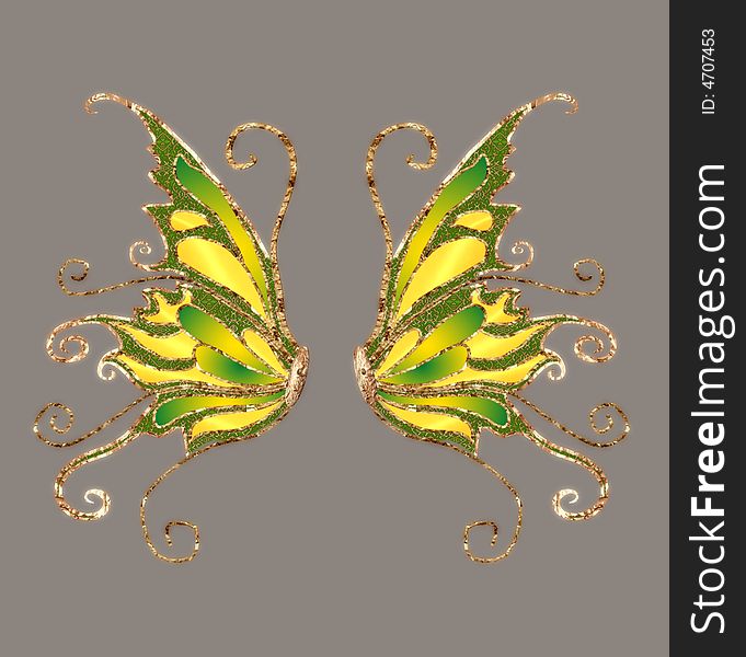 Digital angel and/or fairy wings for your artistic creations