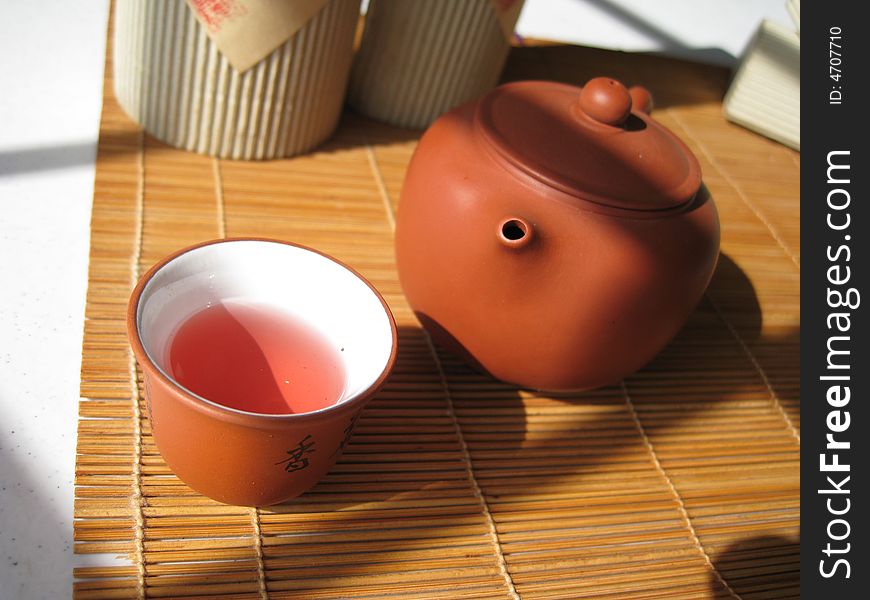 A cup of Chinese tea, culture healthy drinks in China.
