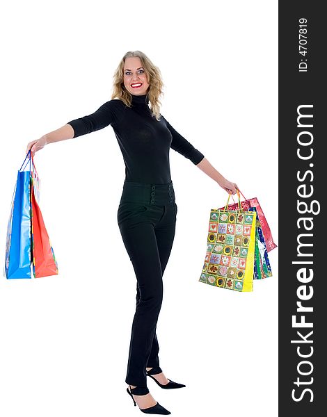 Expressive Woman Shopping