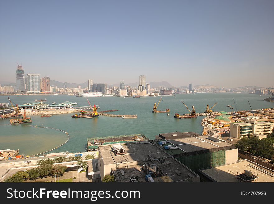 View of Hong Kong cityscape. View of Hong Kong cityscape