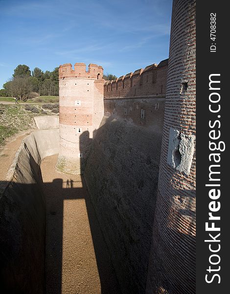 Ancient castle named La Mota in Medina del Campo city in Valladolid spain. Ancient castle named La Mota in Medina del Campo city in Valladolid spain