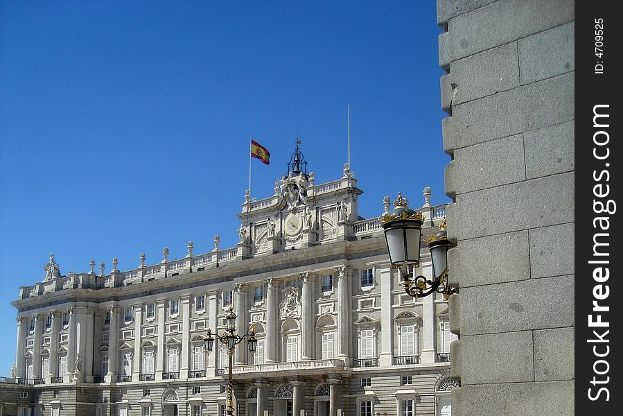 Detail of Madrid Royal Palace