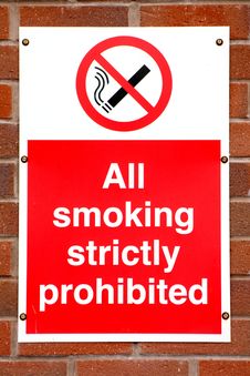 Smoking Prohibited Sign Royalty Free Stock Photography Smoking Prohibited Sign Royalty Free Stock Photography