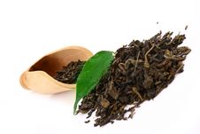 Green Tea Leaves Royalty Free Stock Image Green Tea Leaves Royalty Free Stock Image