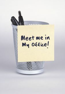 My Office! Post-It Note Royalty Free Stock Images