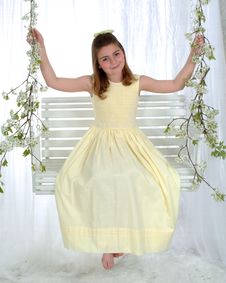 Young Girl On Swing Royalty Free Stock Photo Young Girl On Swing Royalty Free Stock Photo